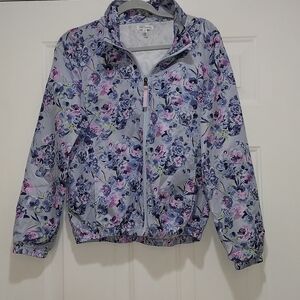 Vera Bradley Women's Small Fresh Cut Bouquet Purple Floral Jacket
